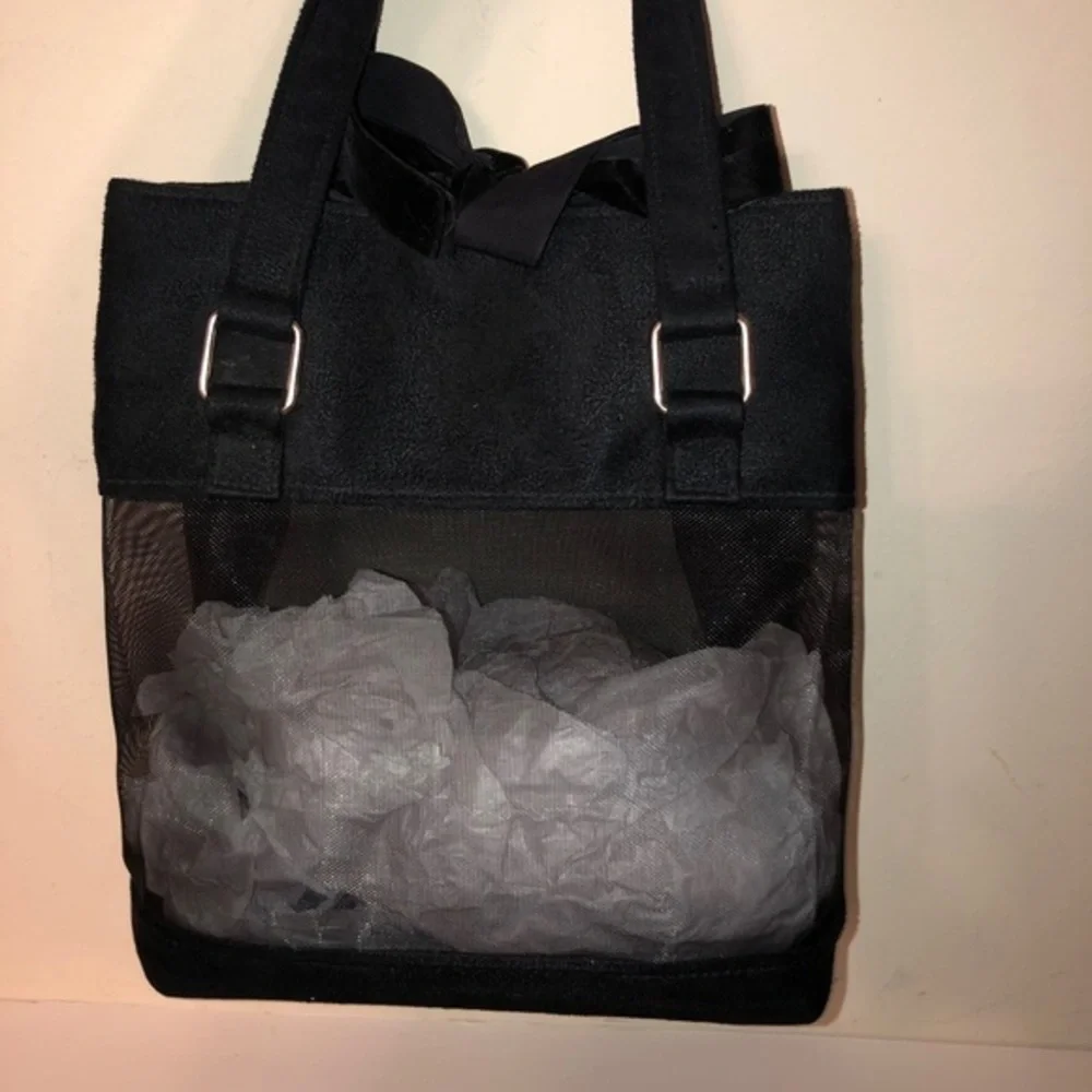 Givenchy black parfum tote cosmetic bag